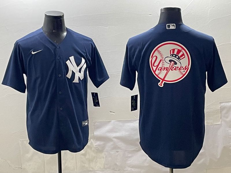 Men New York Yankees Blank Black Game 2025 Nike MLB Jersey style 16->new york yankees->MLB Jersey